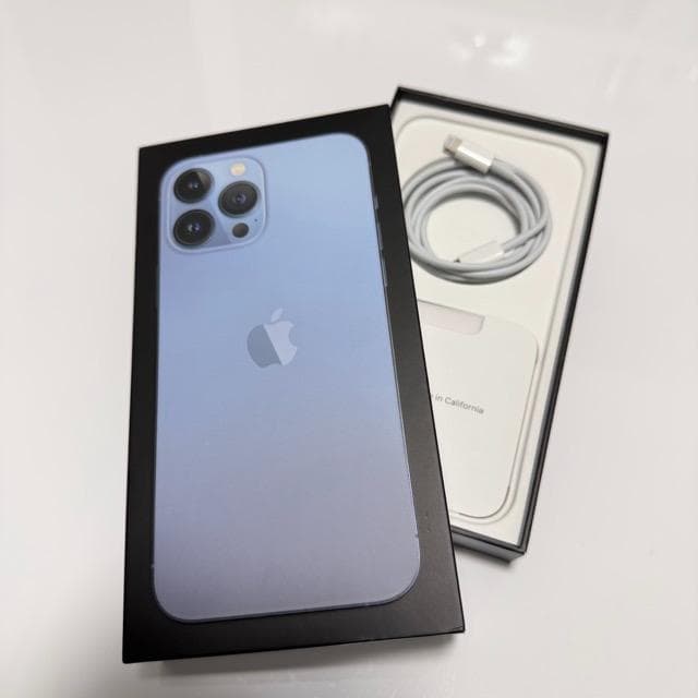 【むん】iPhone13 ProMax　（256GB）シエラブルー