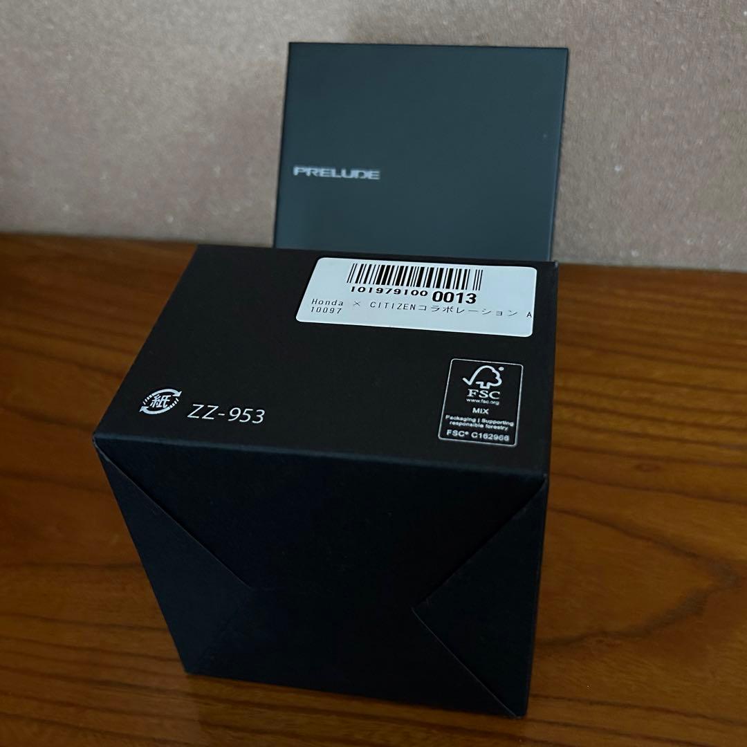 【未使用 限定300本】CITIZEN×Honda PRELUDE 黒銀 箱付