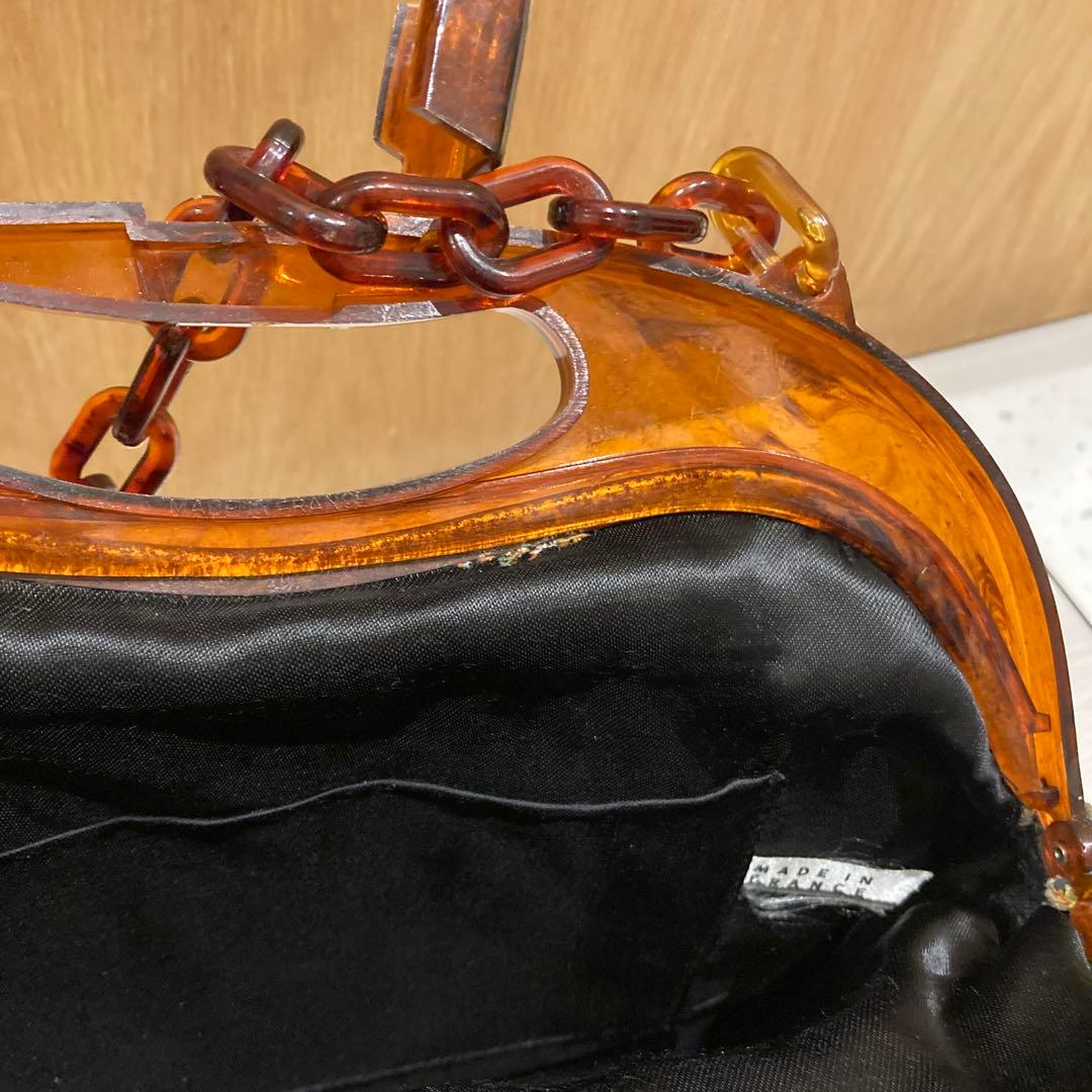 ヴィンテージ プチポワン 刺繍 フランス製 アンティーク ハンドバッグ