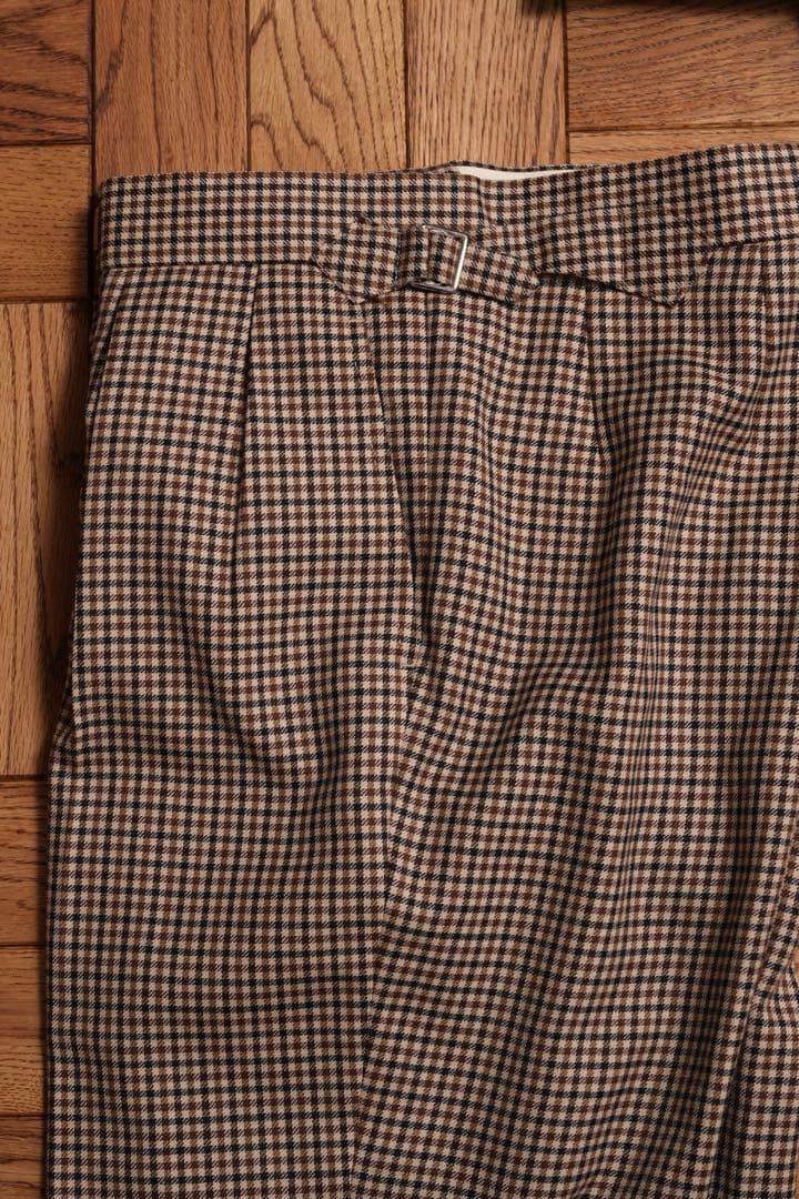 Fumiya Hirano ガンクラブチェック トラウザーズ