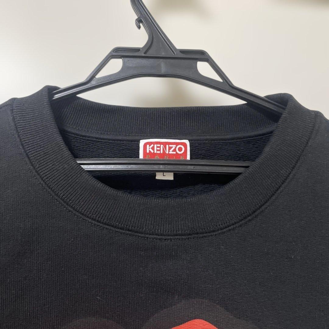 KENZO ケンゾー 花柄ロゴ スウェット トレーナー 黒