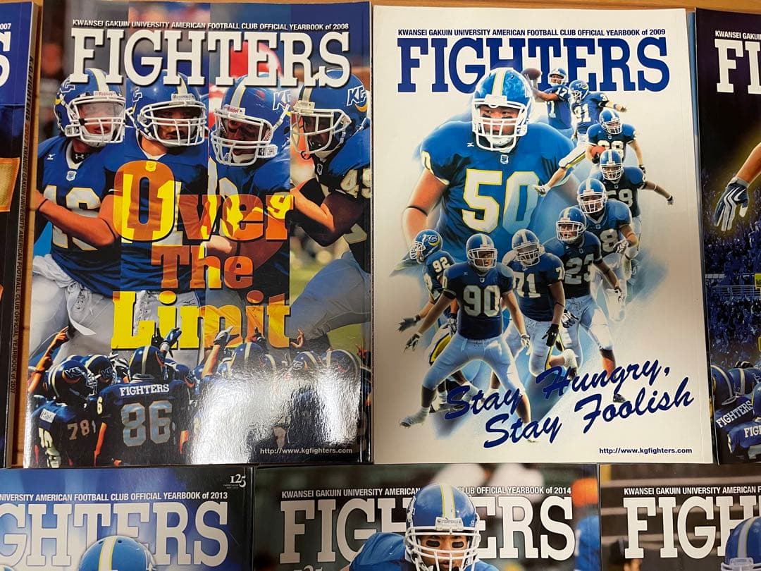 関西学院大学ファイターズ　イヤーブック11冊　2006〜2016