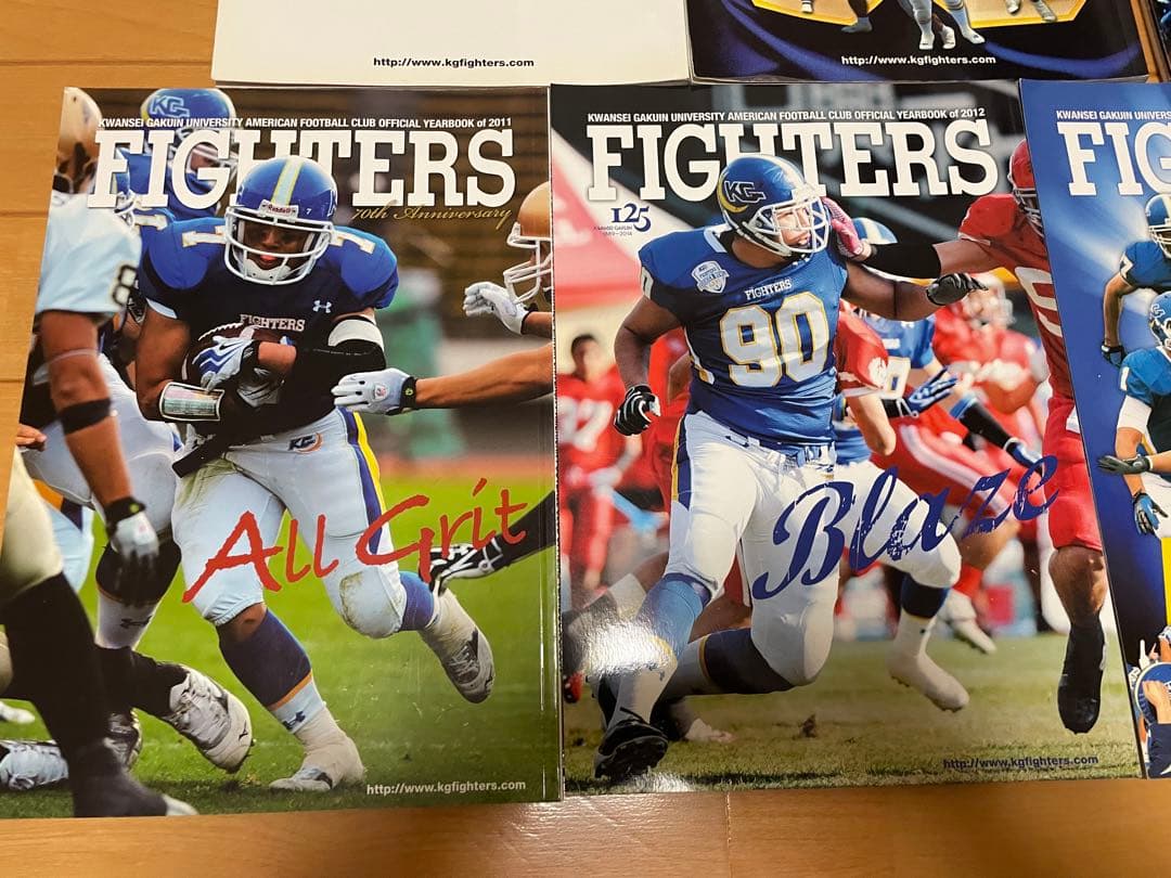 関西学院大学ファイターズ　イヤーブック11冊　2006〜2016