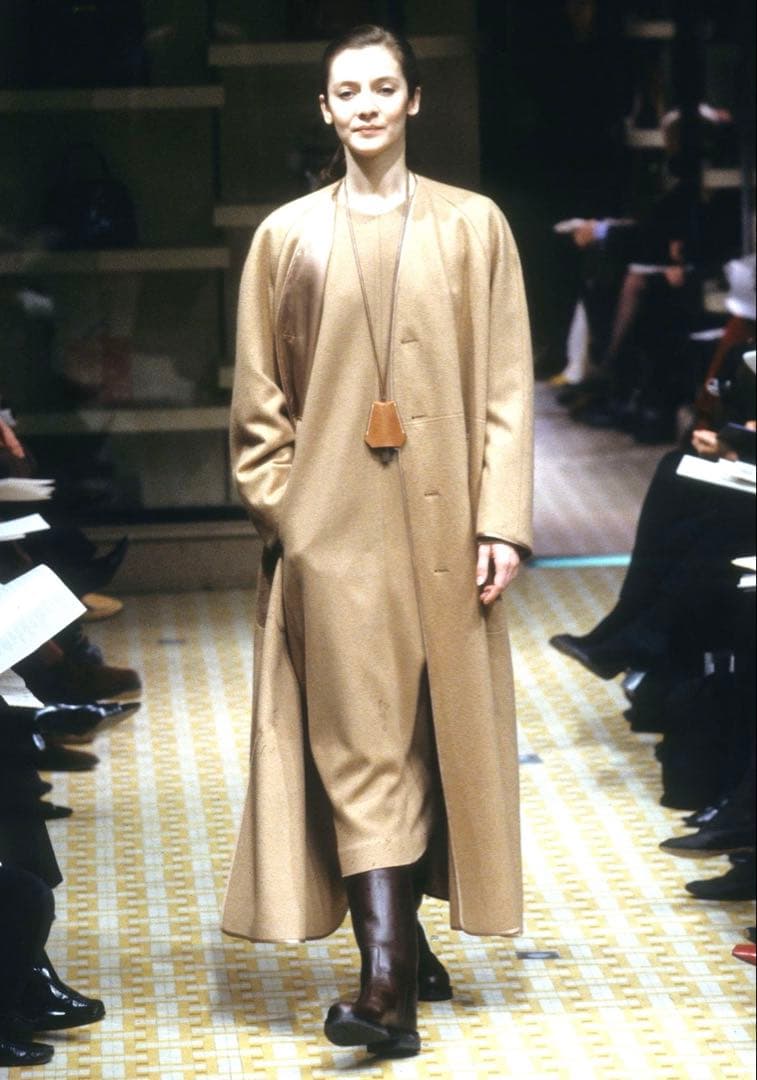 HERMES ワンピース　マルジェラ期　エルメス　キャメル　40サイズ