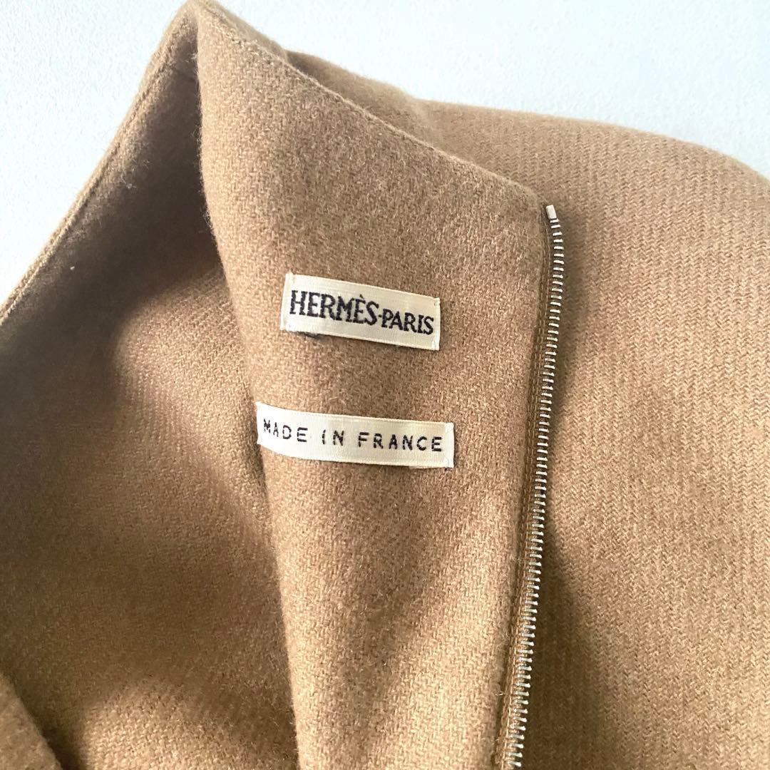 HERMES ワンピース　マルジェラ期　エルメス　キャメル　40サイズ