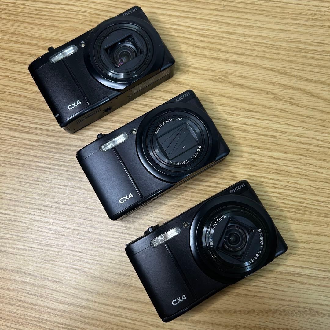 【ジャンク】 RICOH CX4 3台 まとめ売り コンパクトデジタルカメラ
