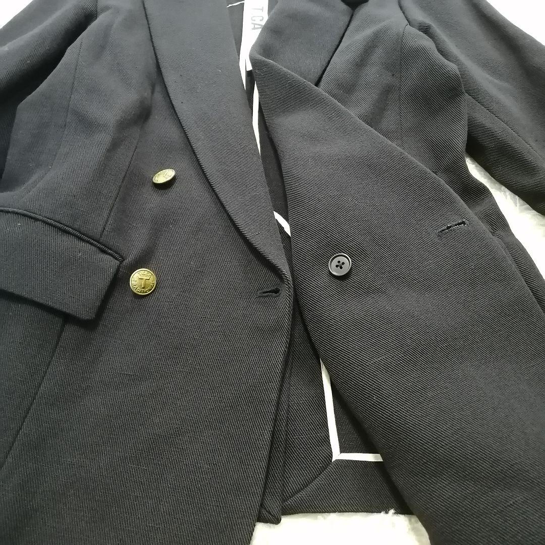 ✨美品✨ TICCA 日本製 ダブル 紺ブレ ジャケット 金ボタン M相当