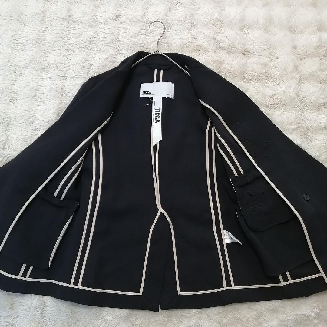 ✨美品✨ TICCA 日本製 ダブル 紺ブレ ジャケット 金ボタン M相当