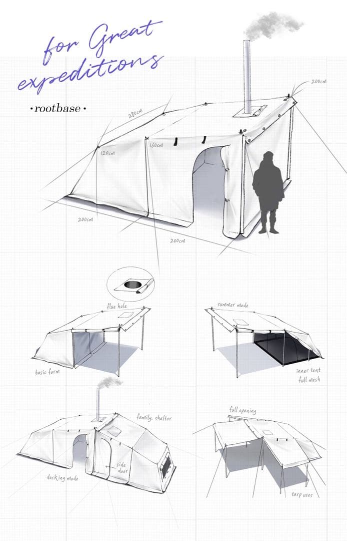 16ft rootbase 大型テント 韓国　アウトドア　ルートベース