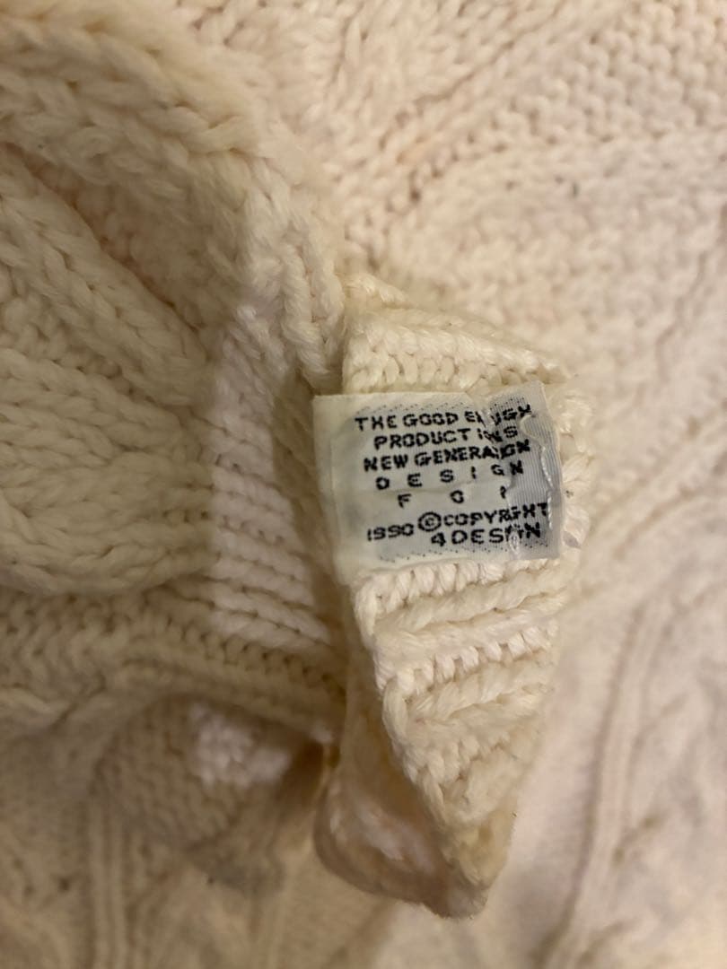 初期 GOOD ENOUGH フィッシャーマンニット