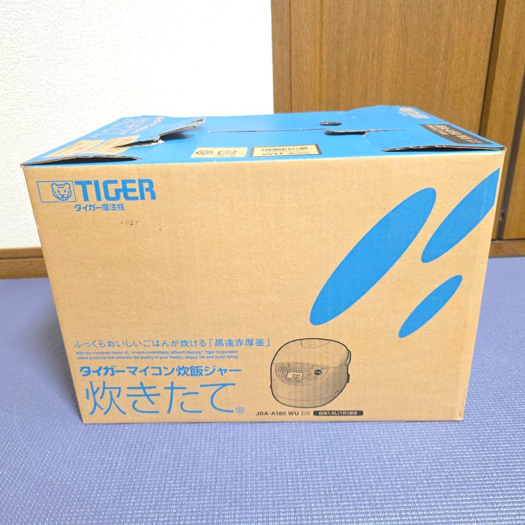 【282】タイガー魔法瓶 炊飯器 1升 ホワイト JBH-G180 WU
