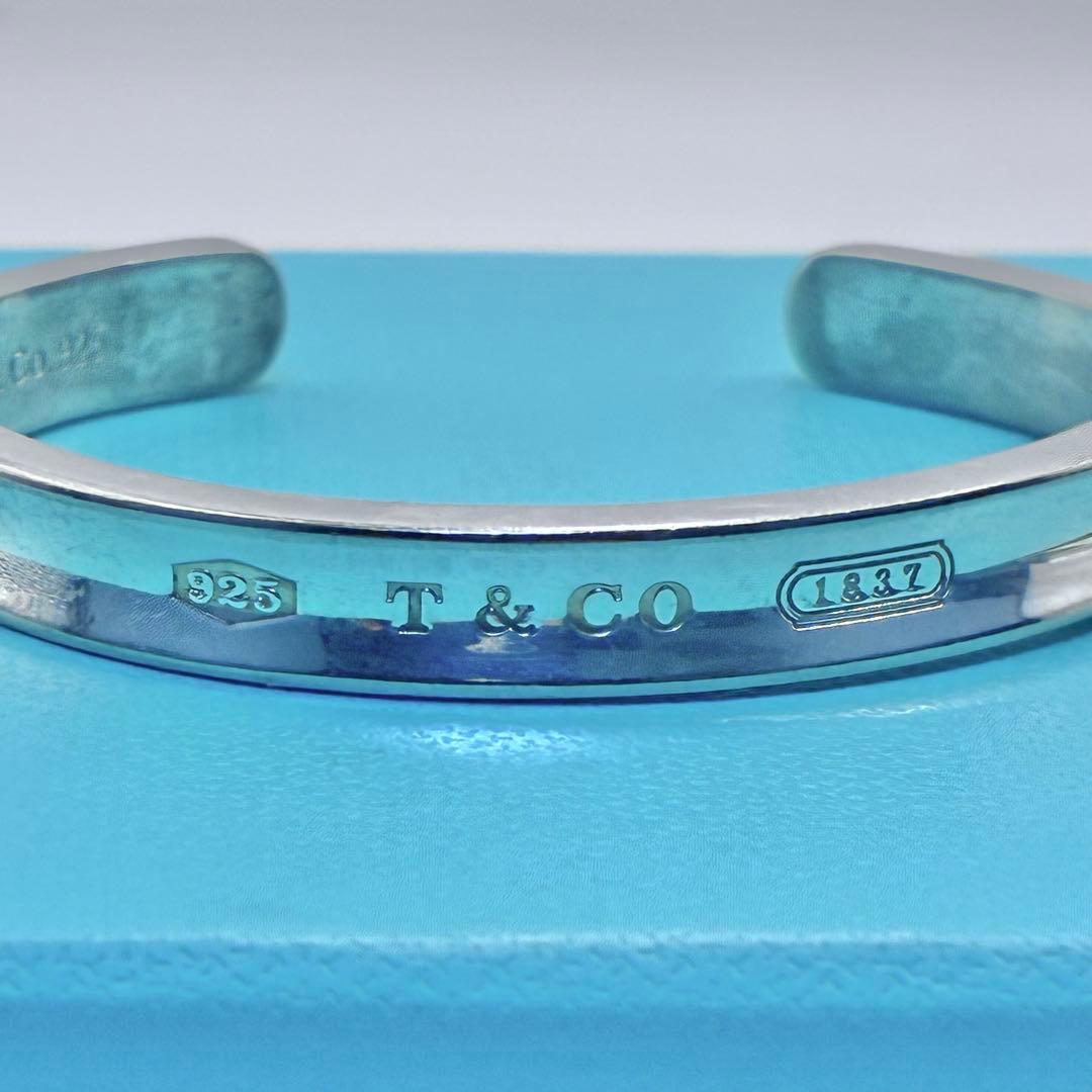 ティファニー　1837　ナロー　カフ　バングル　スリム　シルバー　腕周り15cm