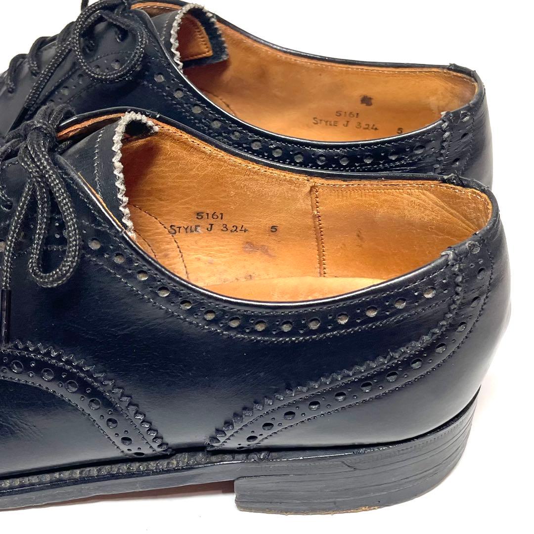 REGAL リーガル ブリティッシュコレクション ブラック セミブローグ 革靴