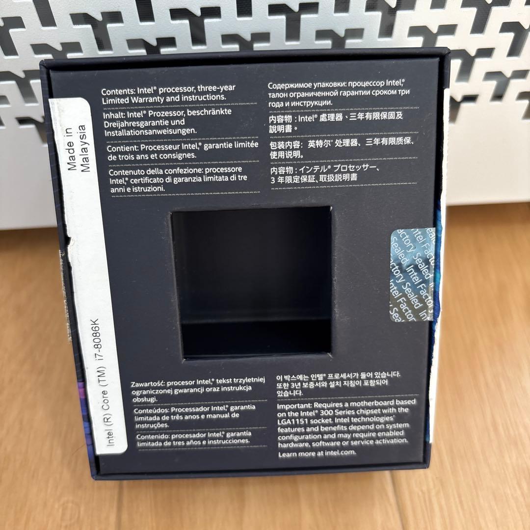 Intel Core i7-8086K 4GHz 40周年限定版
