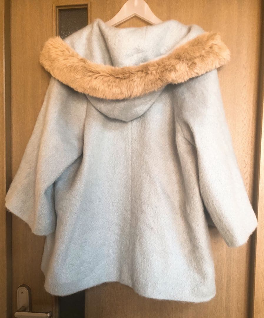 SALE⭐︎ローズティアラ希少web限定水色ショートコート大きいサイズ42〜46