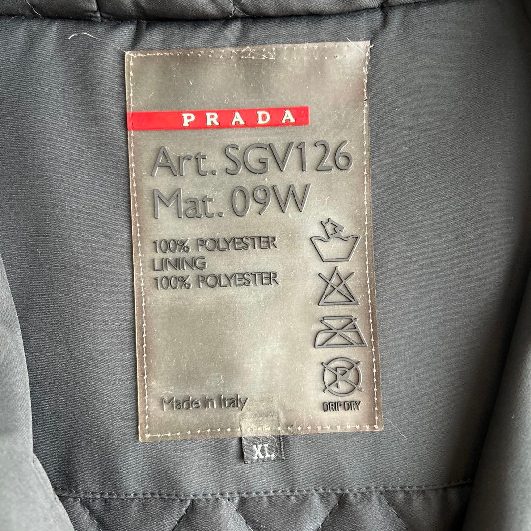 プラダ プラダスポーツ ヴィンテージ ナイロン ダッフルコート XLサイズ