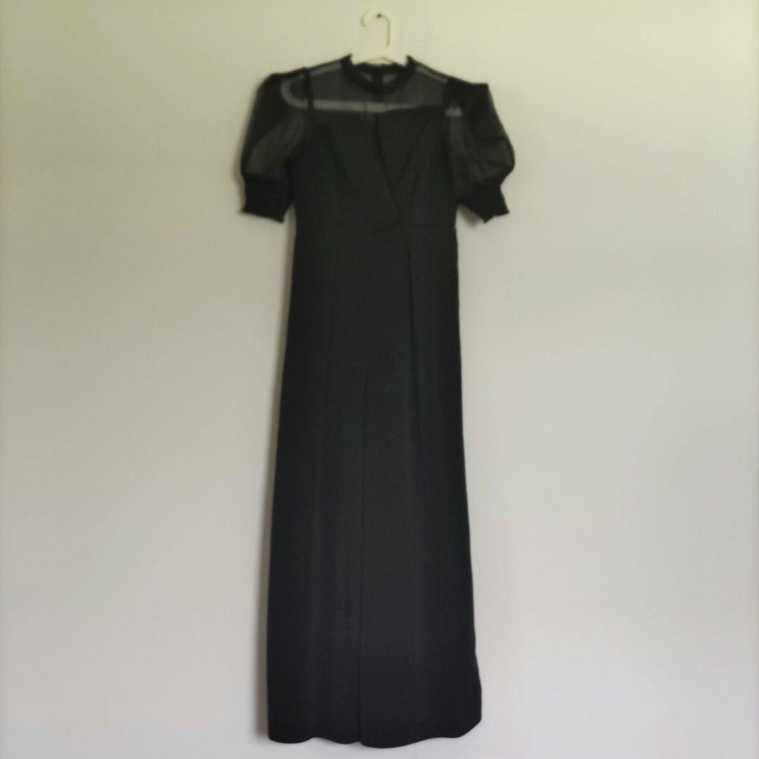 【LE'RURE】イレギュラーカット パンツドレス オールインワン 結婚式 M