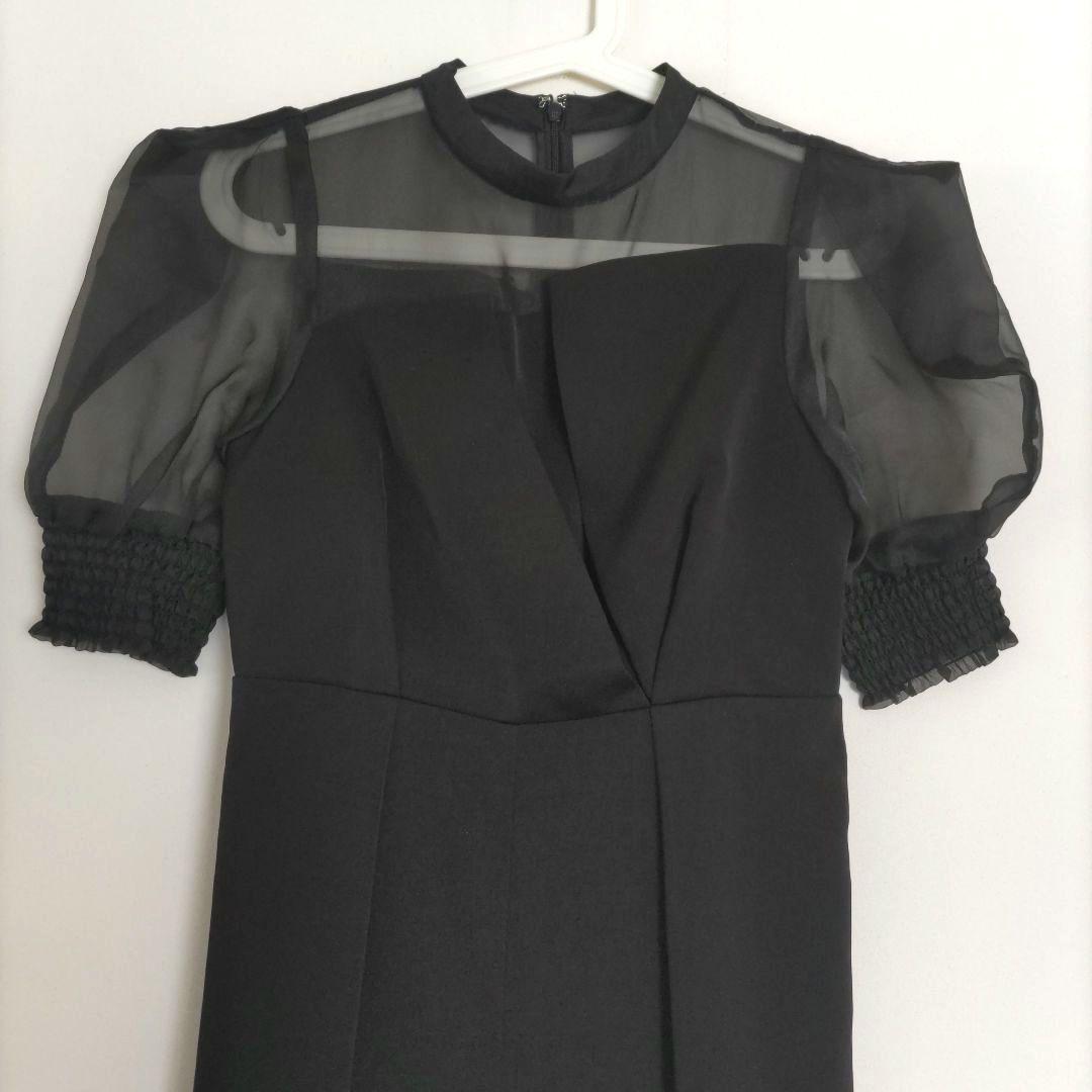 【LE'RURE】イレギュラーカット パンツドレス オールインワン 結婚式 M