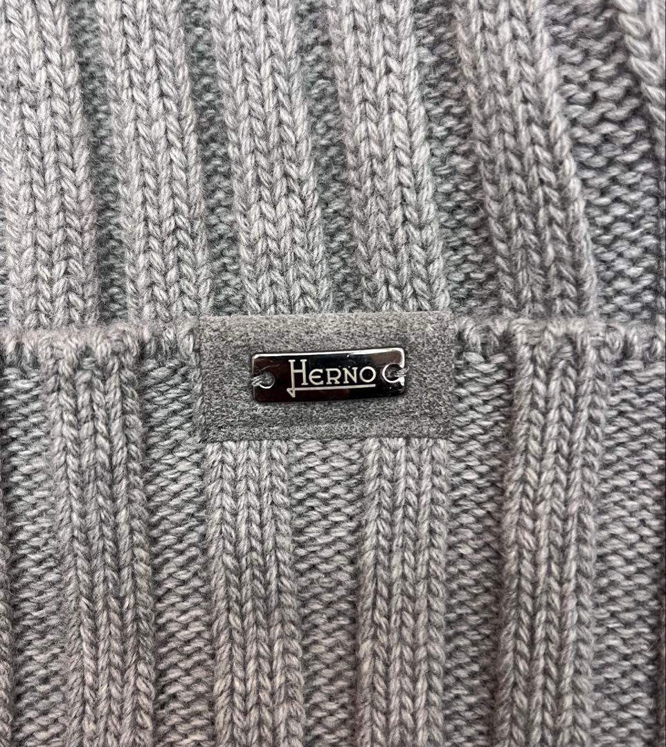 ミ*イ様 Herno ヘルノ ニット帽 ビーニー グレー