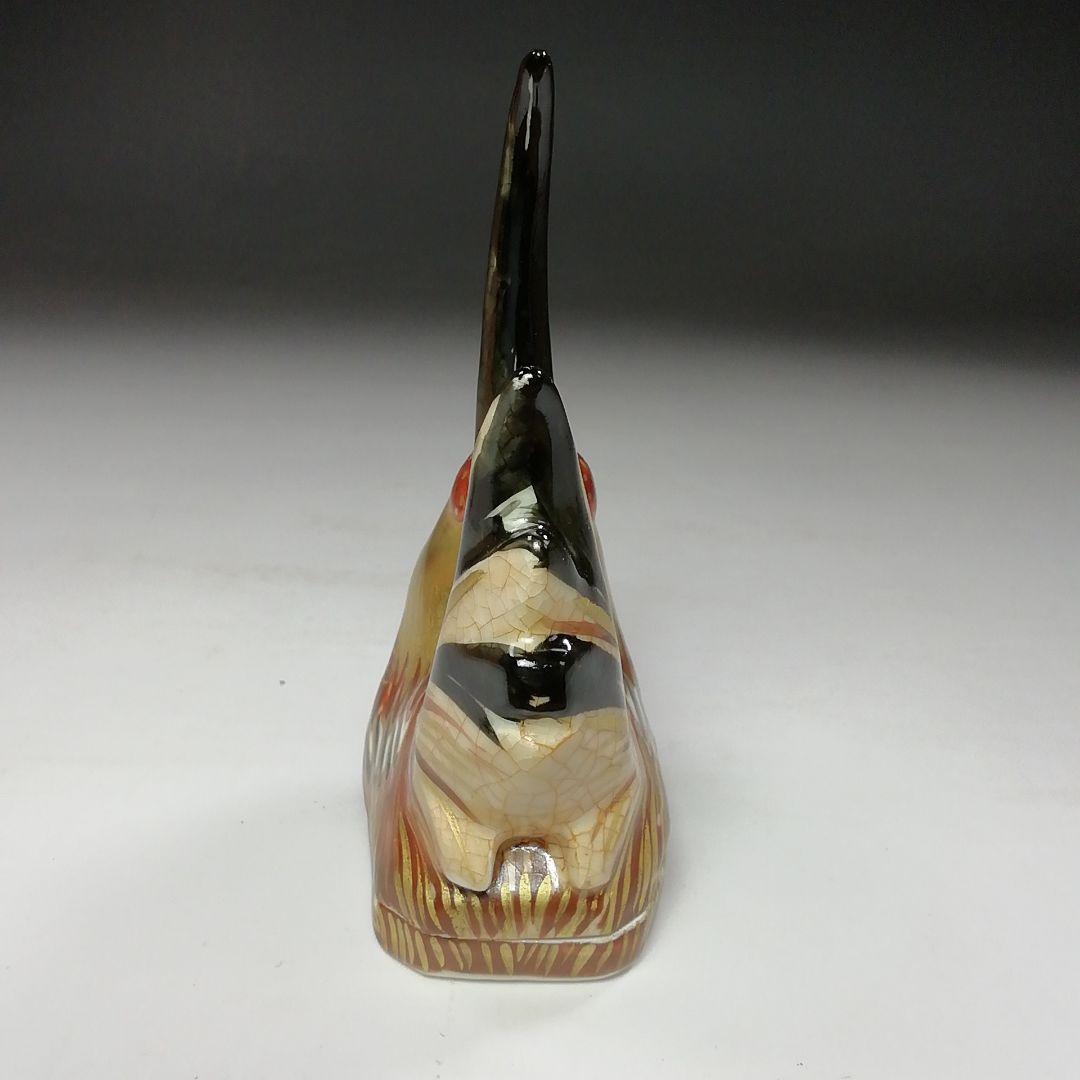 Ｓ８０３　香合　『鶏　香合』『通次嵩山』　共箱　茶道具