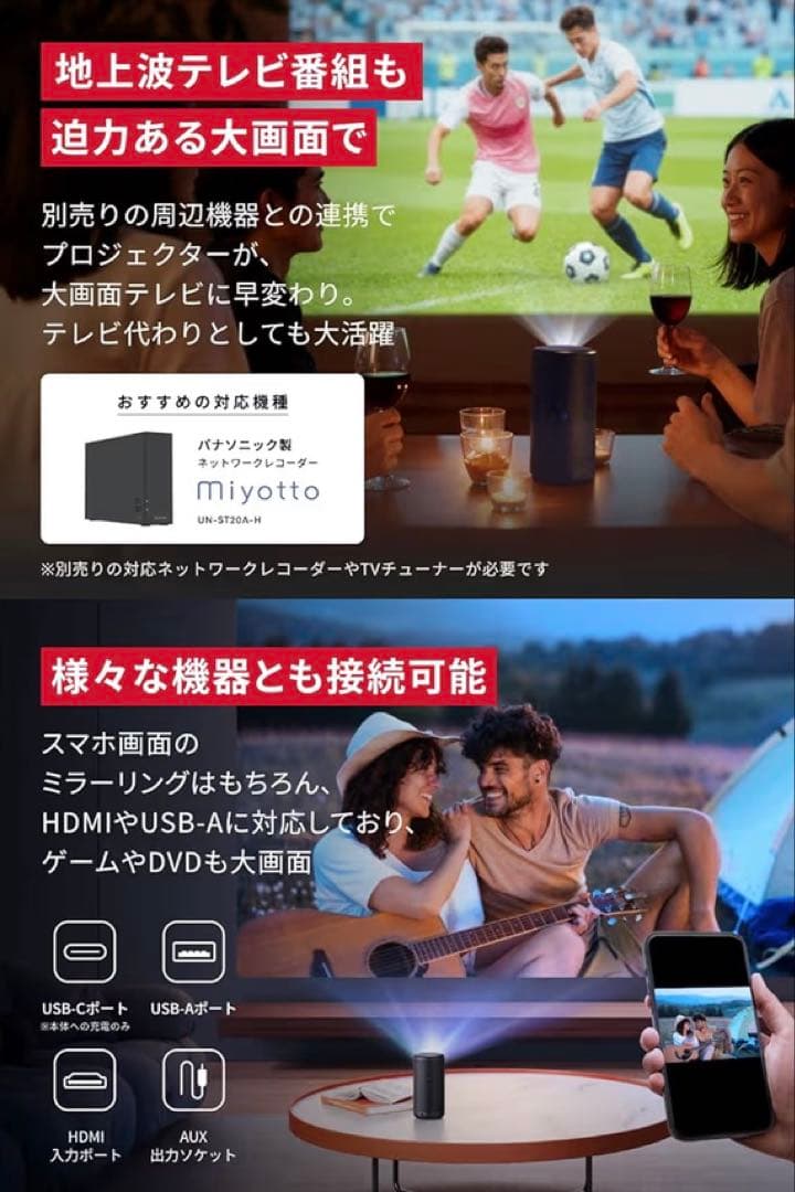 美品★Anker Nebula Capsule 3 スタンド付き