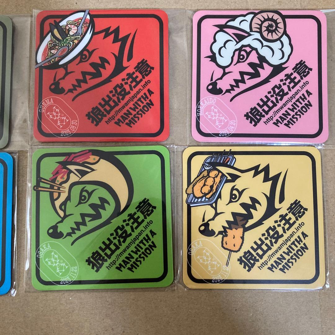 man with a mission/マンウィズ/ご当地マグネット8種 未使用品