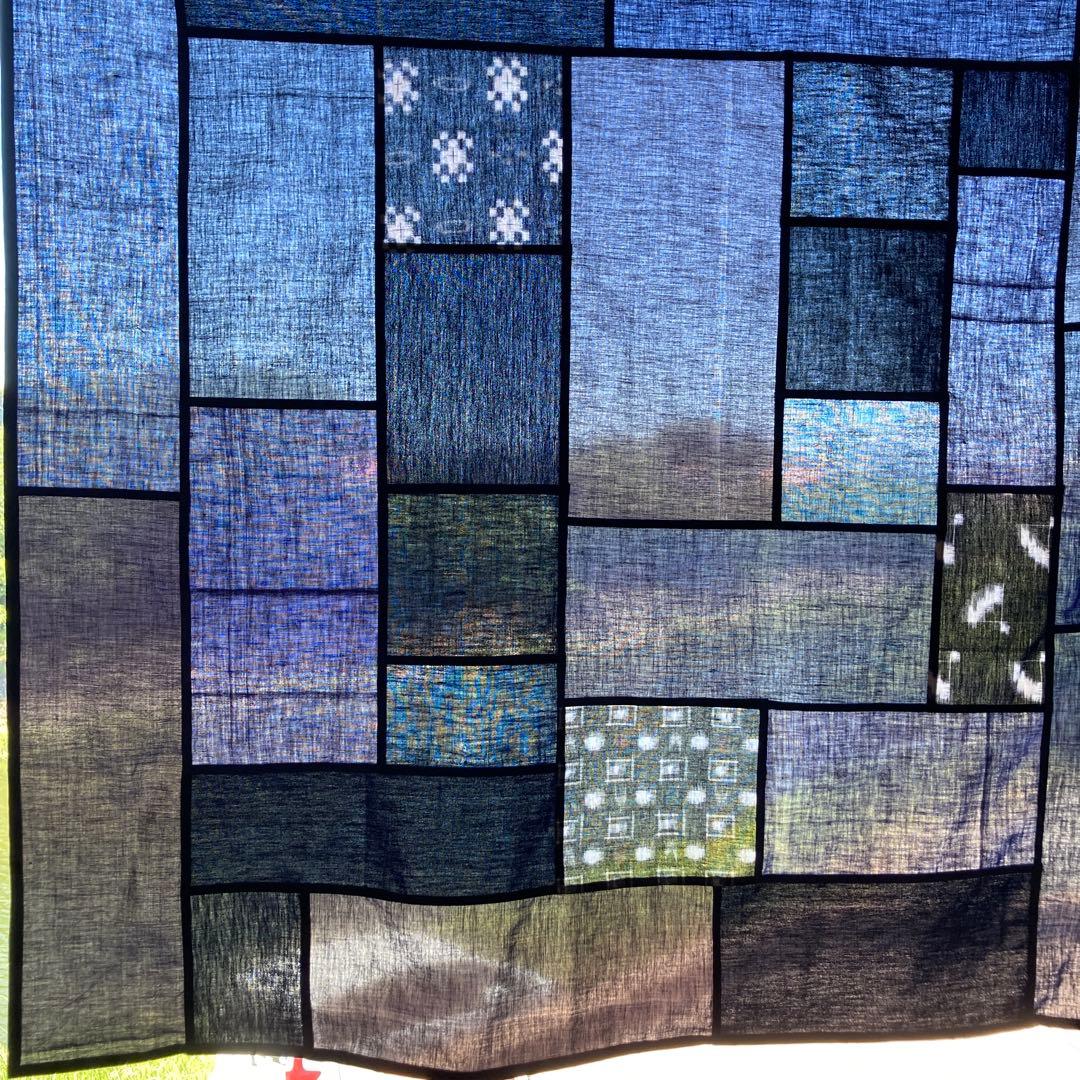 藍染　古布　絣　久留米絣　ポジャギ