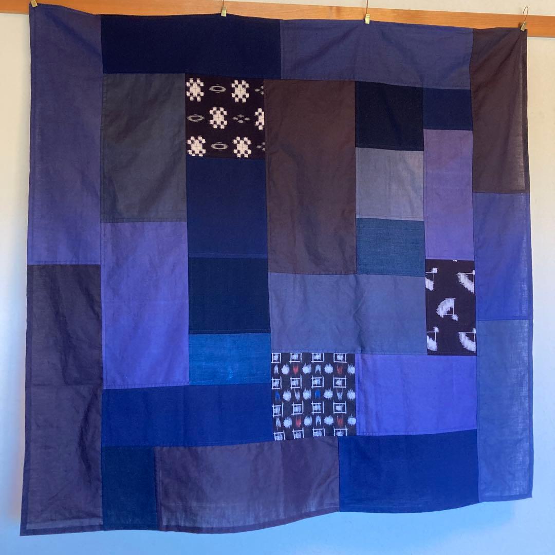 藍染　古布　絣　久留米絣　ポジャギ