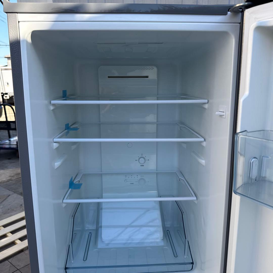 美品 HITACHI 2021年製 2ドア冷蔵庫 メタリックシルバー 154L