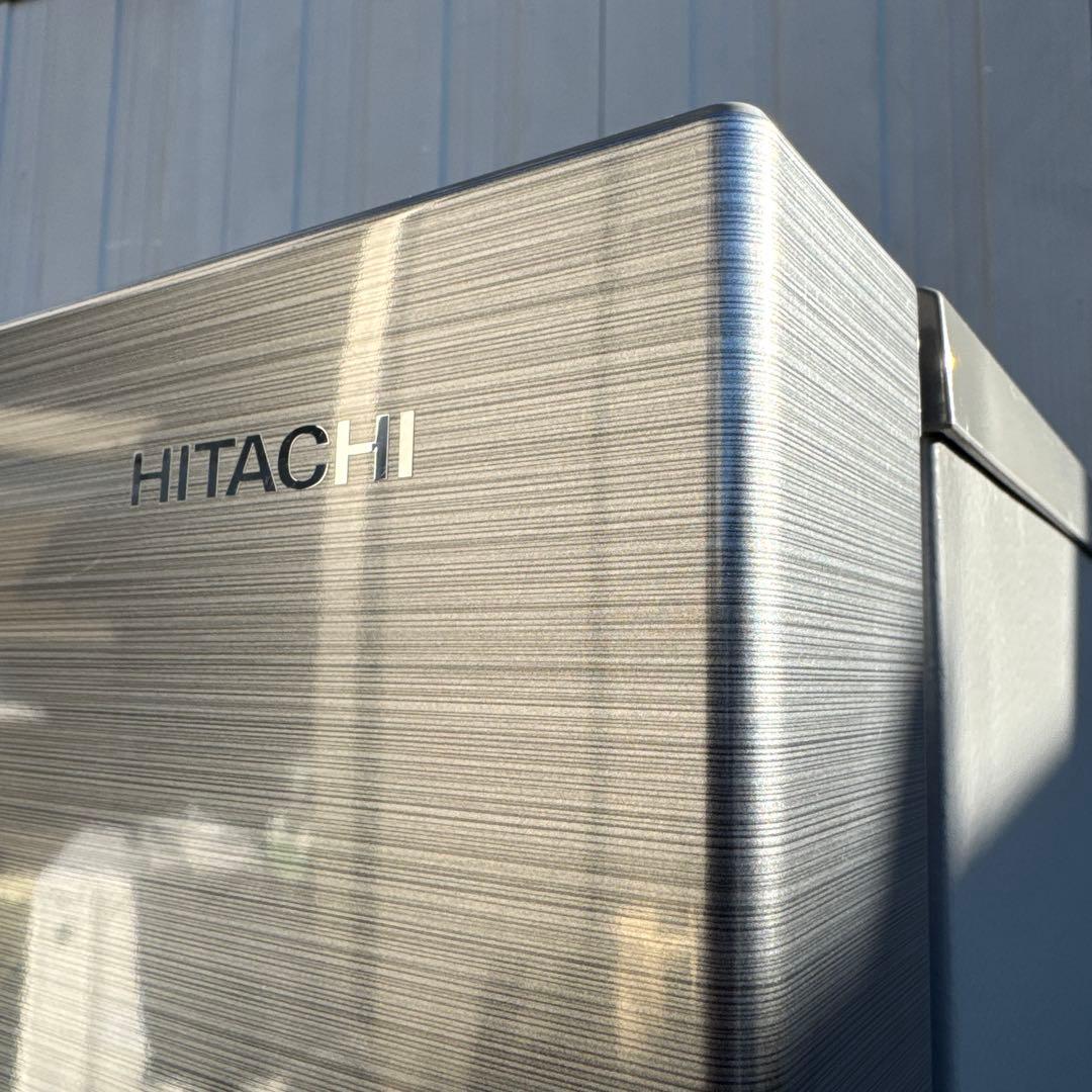 美品 HITACHI 2021年製 2ドア冷蔵庫 メタリックシルバー 154L
