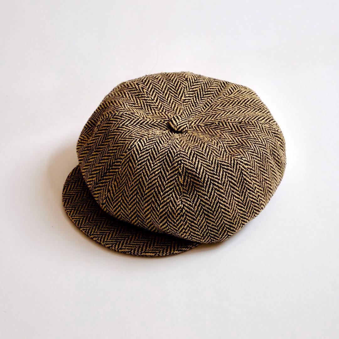 Anthony Peto ヘリンボーン ウール キャスケット 59cm メンズ