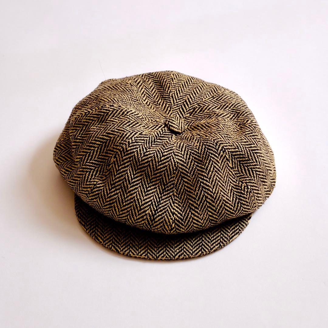 Anthony Peto ヘリンボーン ウール キャスケット 59cm メンズ