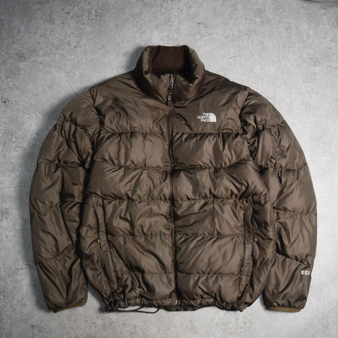 THE NORTH FACE ダウンジャケット ブラウン 肉厚 ヌプシ 550