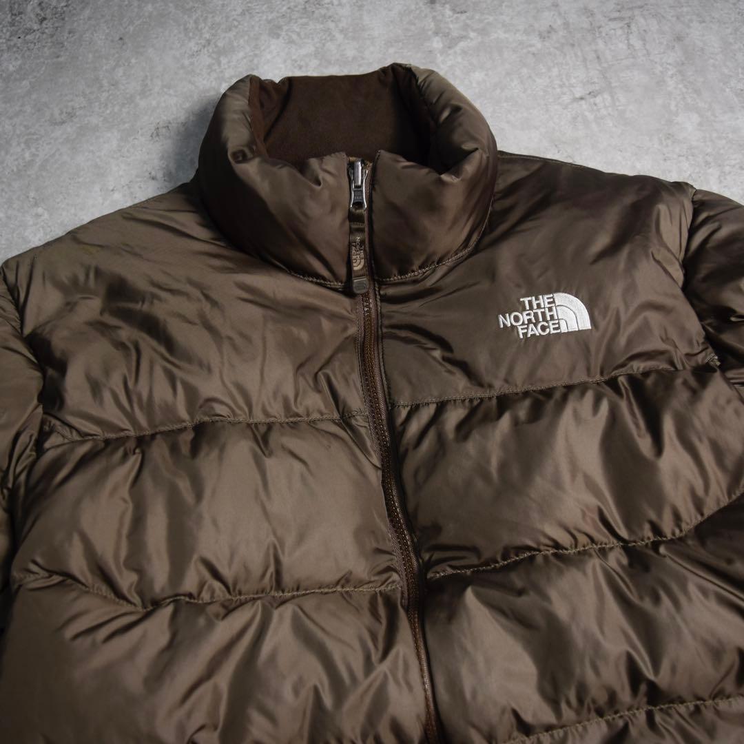 THE NORTH FACE ダウンジャケット ブラウン 肉厚 ヌプシ 550