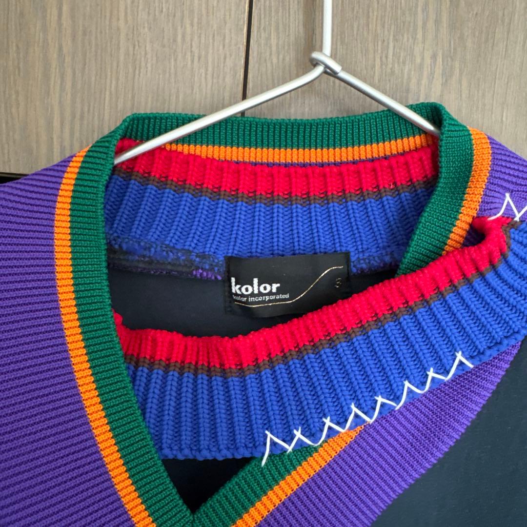 U*K様 kolor 23AW/アシンメトリースウェットシャツ/3/ポリエステル