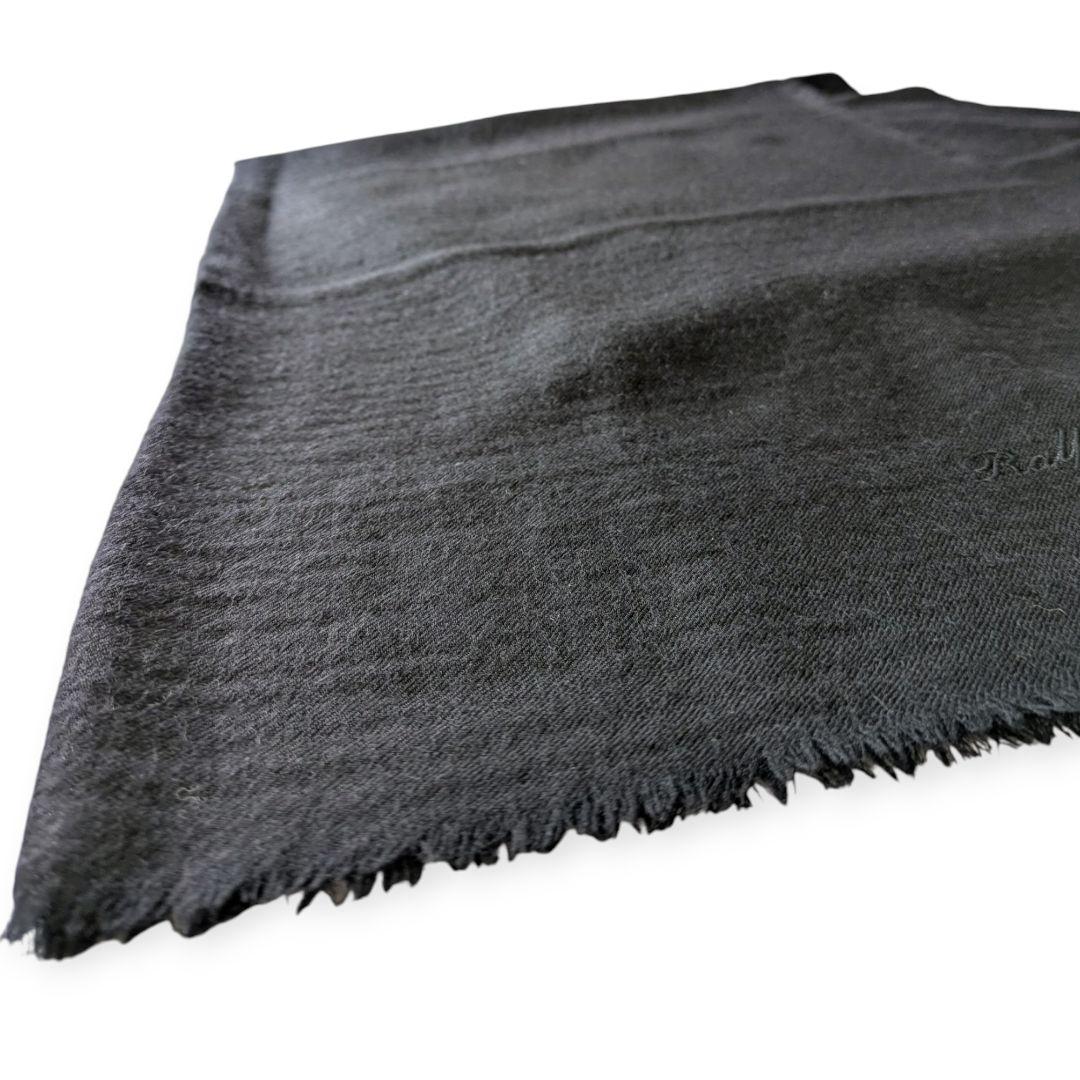 RALPH LAUREN PURPLE LABLE ブラックカシミヤストール