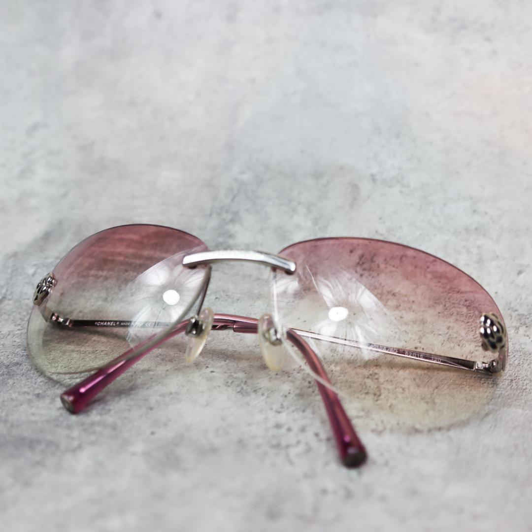 CHANEL リムレス サングラス グラデーションレンズ ユニセックス