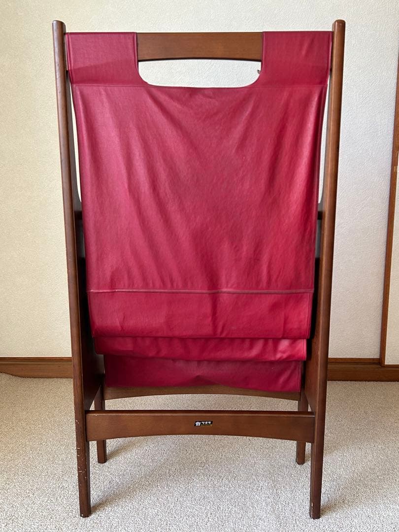 当時物　昭和レトロ　オールドカリモク マガジンラック ヴィンテージ　 本棚　書架