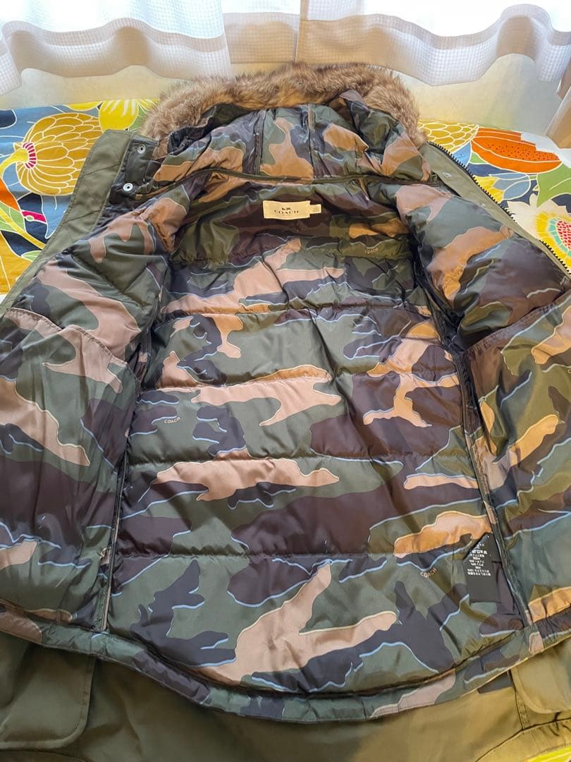 ほぼ未着用COACH 3wayモッズコート　カーキ