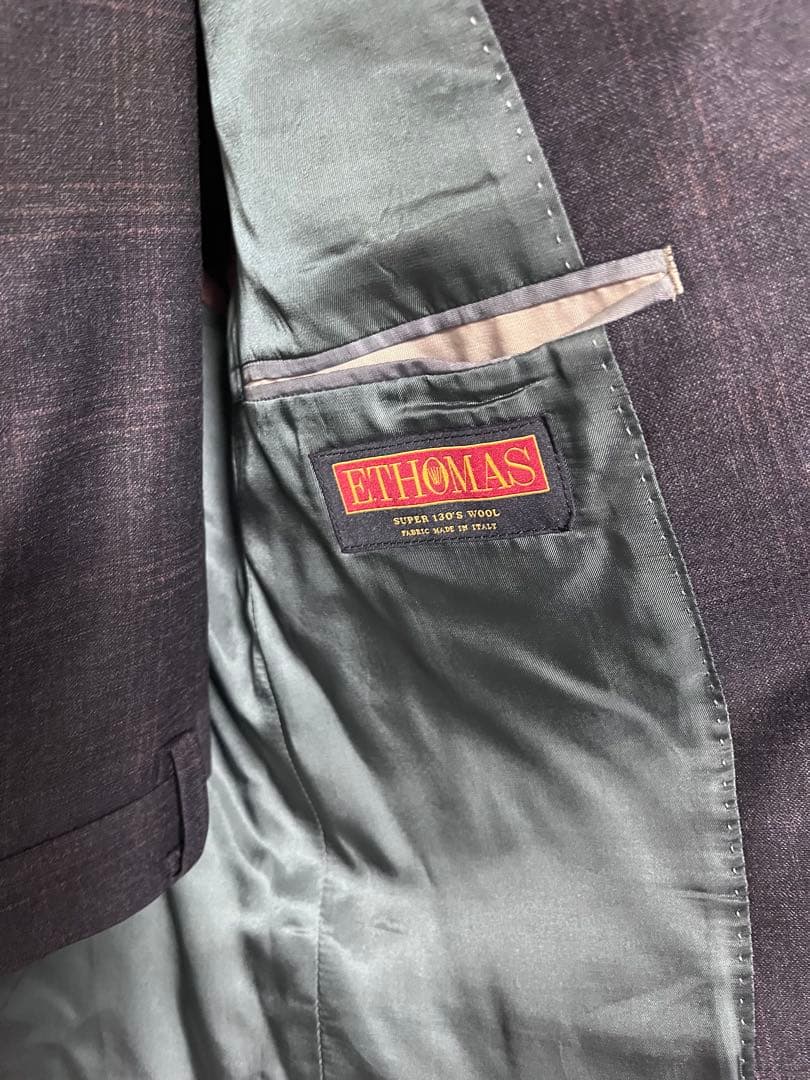 PaulSmithスーツ(上下) ETHOMAS ネイビーチェック Lサイズ