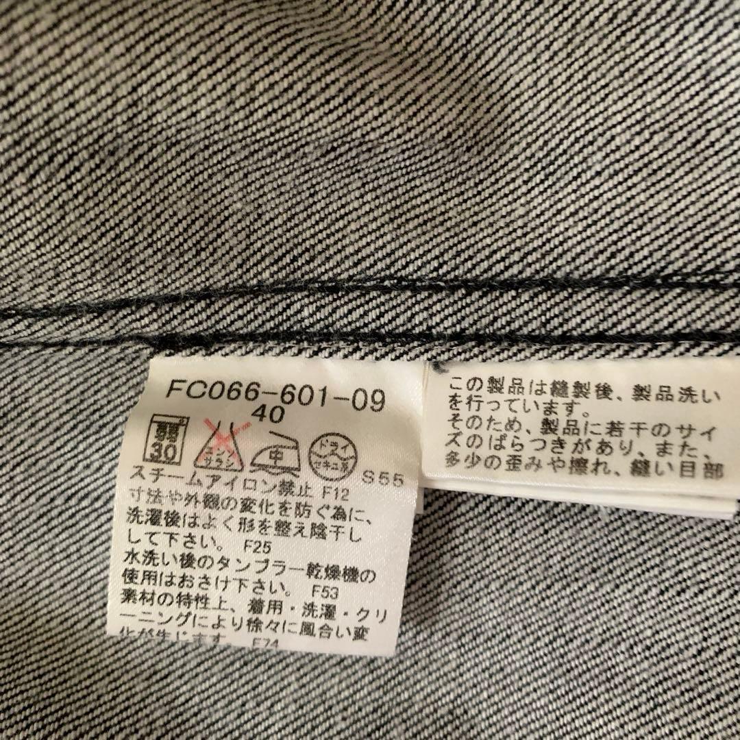 バーバリーロンドン　デニムジャケット　Ｌ　ブラックデニム　ベルト付　ノバチェック