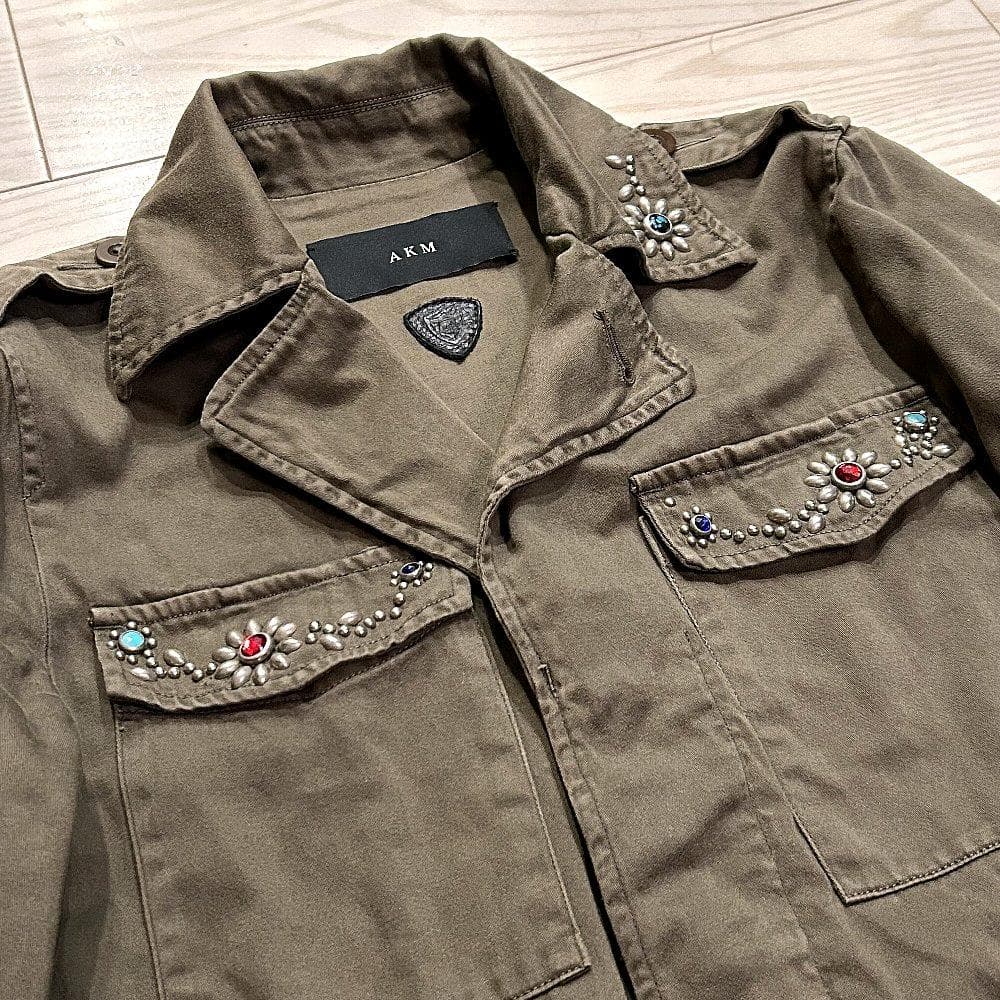 【HTC × AKM エーケーエム】M-65 スタッズ ミリタリージャケット