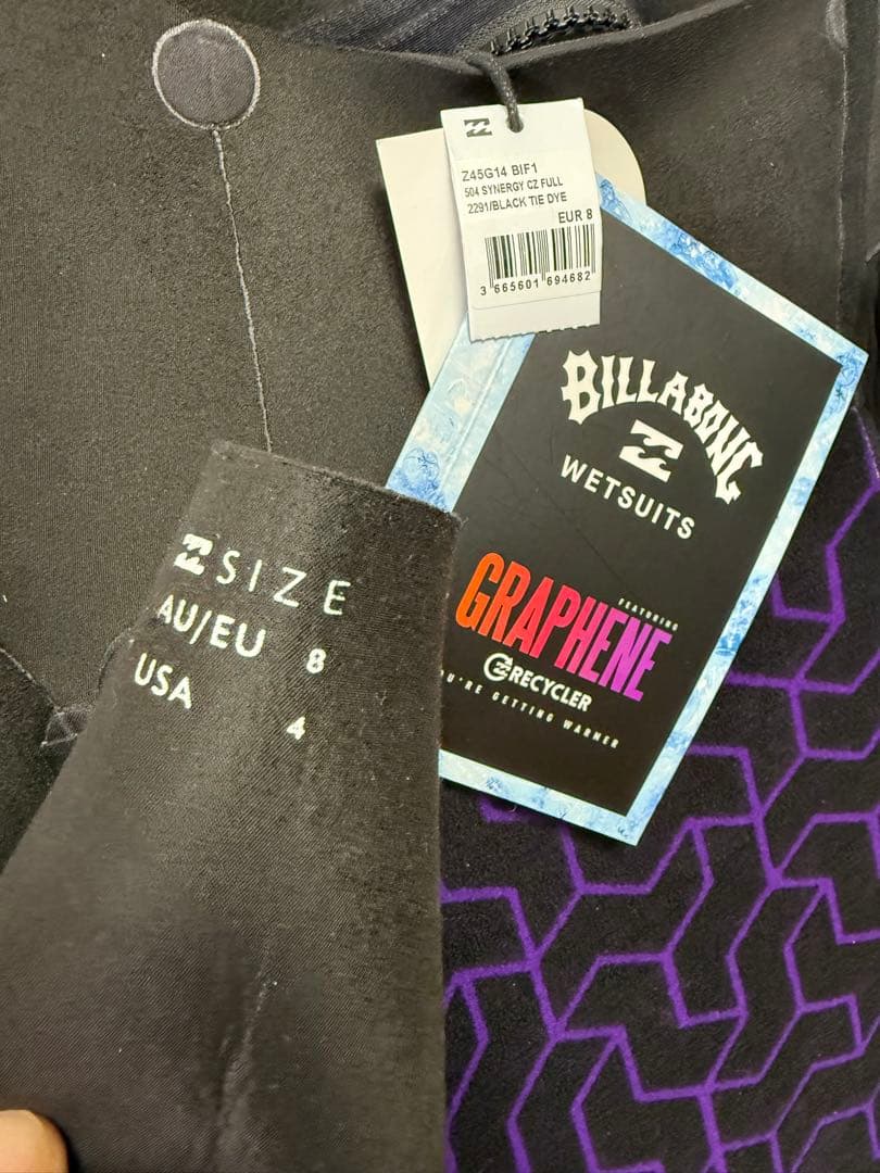 ビラボン　5/4mm　ファーナス　シナジー チェストジップ ウェットスーツ