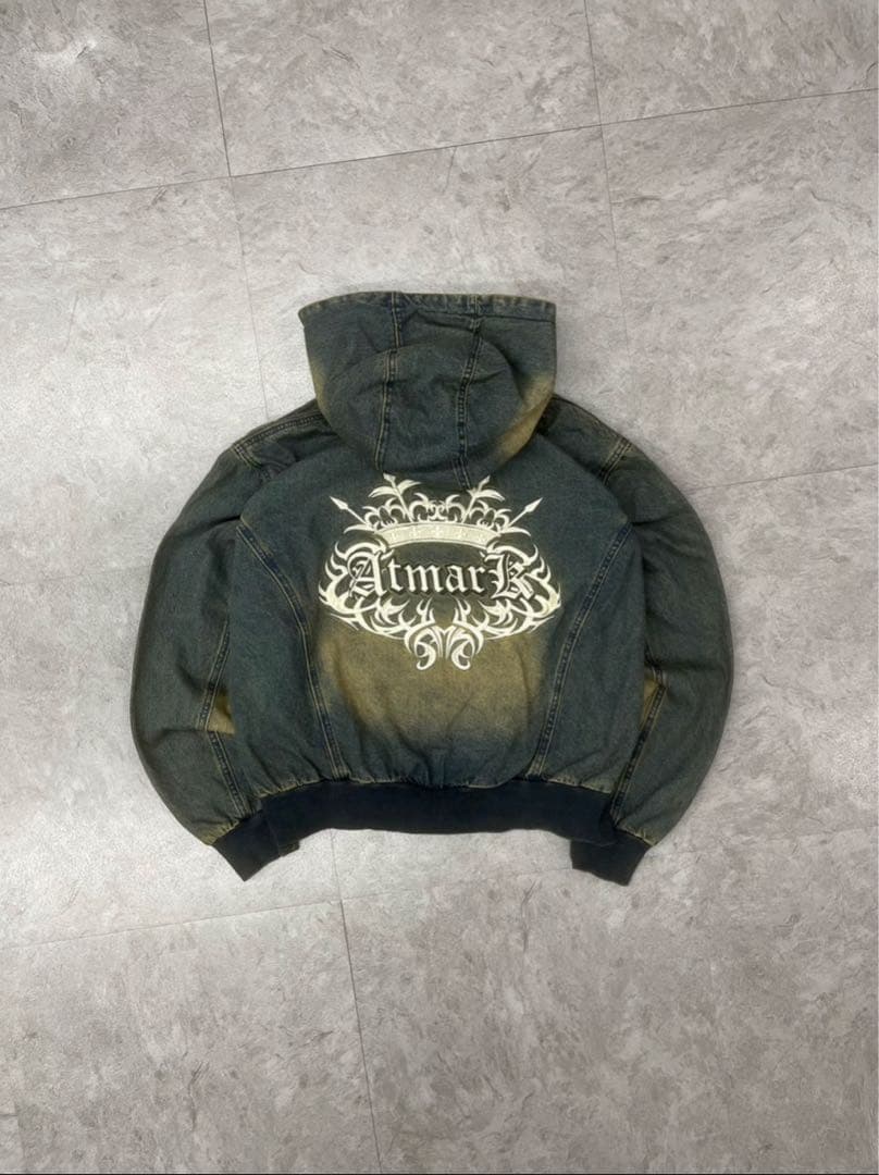 【新品未使用✨】ATMARK予約必須フード付きデニム ジャケット早いもの勝ち！！