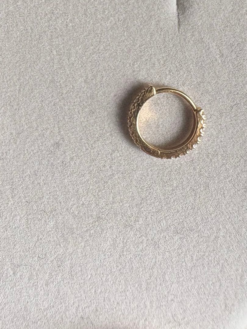 スタージュエリー　K18 クリックフープピアス　S