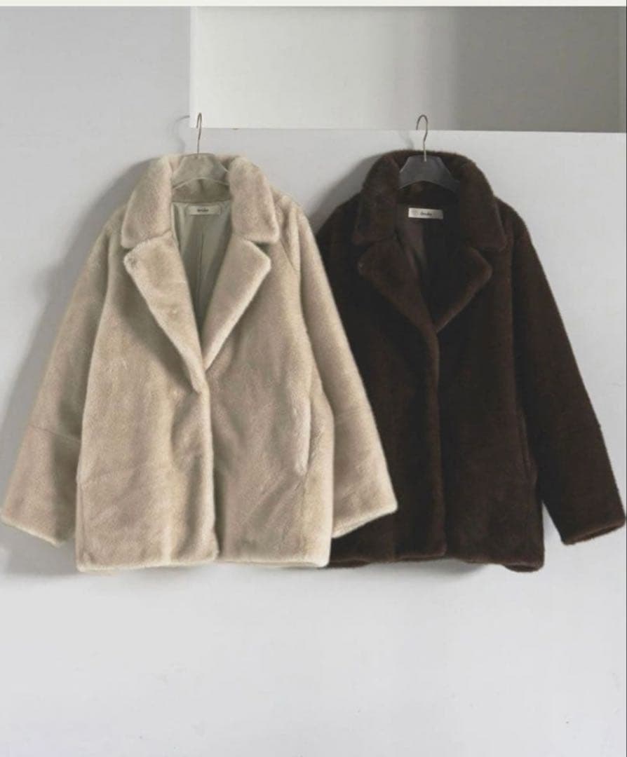 新品★最終価格★ anuke Eco Minkfur ファー アンヌーク36