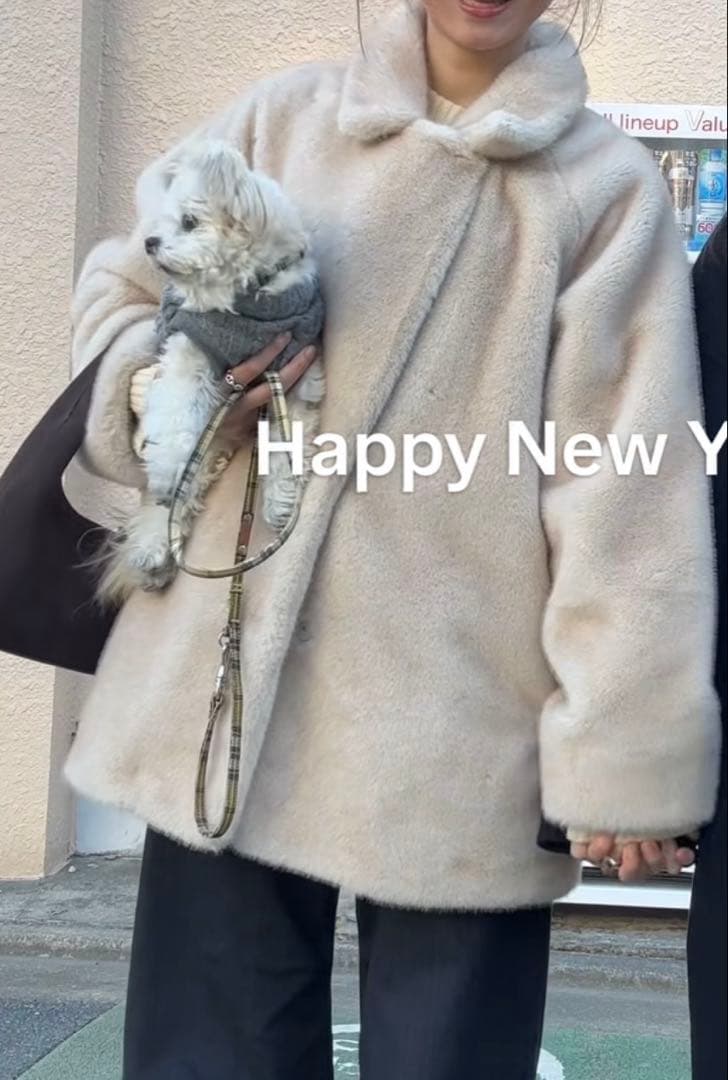 新品★最終価格★ anuke Eco Minkfur ファー アンヌーク36