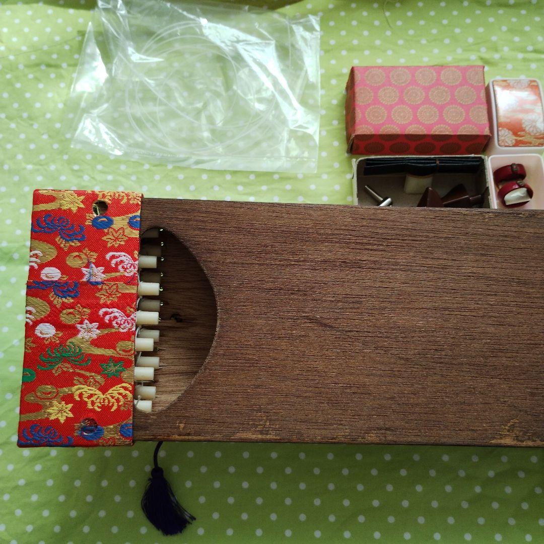 ミニお琴 爪 箱 カバー 教本 付き