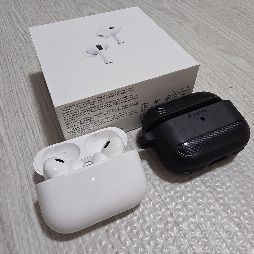 Apple AirPods Pro 2 USB-C 箱&付属品&おまけケース付き