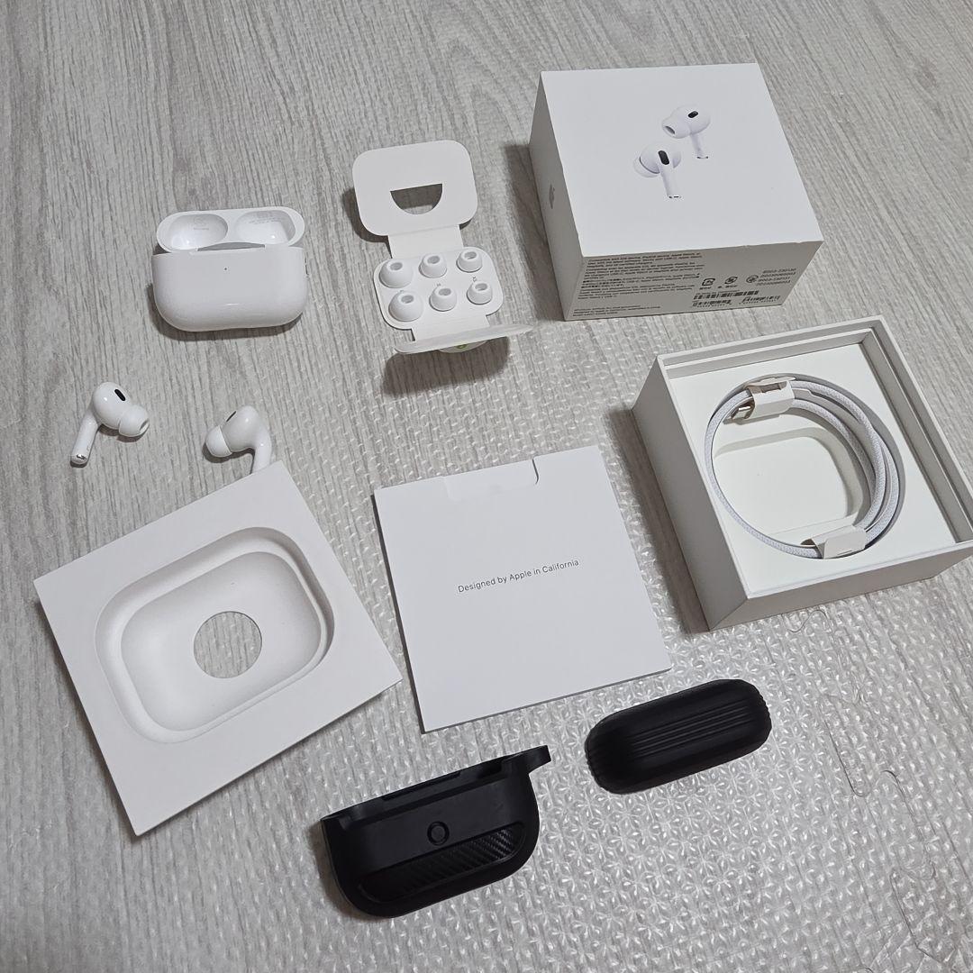 Apple AirPods Pro 2 USB-C 箱&付属品&おまけケース付き